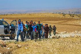 Friday Prayers Near Hebron - West Bank