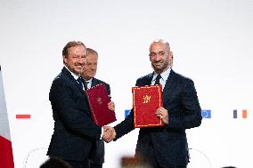 Signing of the treaty French-Polish Friendship and Strategy Pact between in Nancy