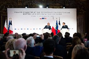 Signing of the treaty French-Polish Friendship and Strategy Pact between in Nancy