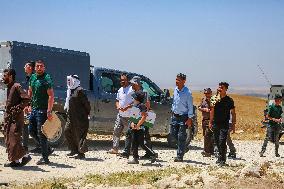 Friday Prayers Near Hebron - West Bank