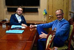 Macron, Merz, Starmer and Tusk on their way to Kiev for Ukraine Ceasefire Talk