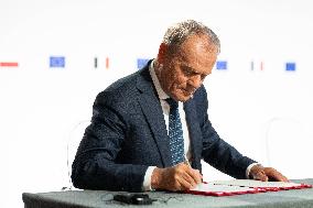 Signing of the treaty French-Polish Friendship and Strategy Pact between in Nancy