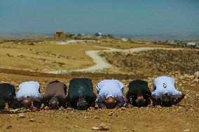 Friday Prayers Near Hebron - West Bank
