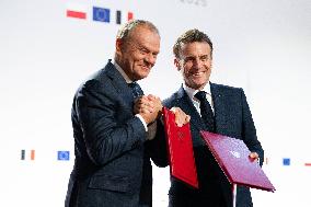 Signing of the treaty French-Polish Friendship and Strategy Pact between in Nancy