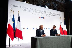 Signing of the treaty French-Polish Friendship and Strategy Pact between in Nancy
