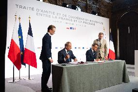 Signing of the treaty French-Polish Friendship and Strategy Pact between in Nancy