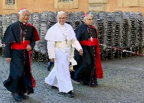 Pope Leon XIV Takes First Walk in Vatican