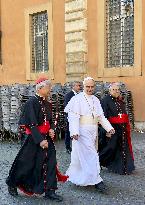 Pope Leon XIV Takes First Walk in Vatican
