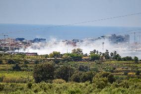 Fire With Toxic Cloud Alert - Barcelona