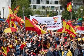 Demonstration to Demand the Resignation of Pedro Sanchez - Madrid