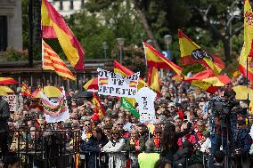 Demonstration to Demand the Resignation of Pedro Sanchez - Madrid