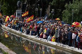 Demonstration to Demand the Resignation of Pedro Sanchez - Madrid