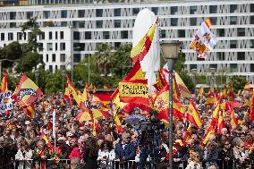 Demonstration to Demand the Resignation of Pedro Sanchez - Madrid