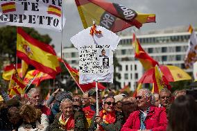 Demonstration to Demand the Resignation of Pedro Sanchez - Madrid