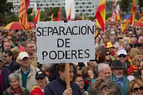 Demonstration to Demand the Resignation of Pedro Sanchez - Madrid