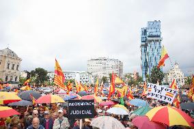 Demonstration to Demand the Resignation of Pedro Sanchez - Madrid