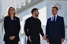 Commémoration des victimes de la guerre sur la place Maïdan à Kiev