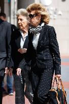 Family And Friends Bid Farewell To Alfonso De Borbon Y Escasany