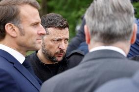 Merz Macron Starmer and Tusk in Kiev for Ukraine Ceasefire Talk