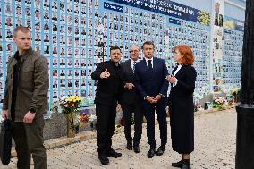 Merz Macron Starmer and Tusk in Kiev for Ukraine Ceasefire Talk