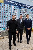 Merz Macron Starmer and Tusk in Kiev for Ukraine Ceasefire Talk