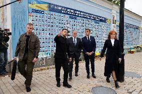 Merz Macron Starmer and Tusk in Kiev for Ukraine Ceasefire Talk
