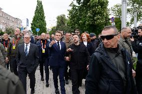 Merz Macron Starmer and Tusk in Kiev for Ukraine Ceasefire Talk