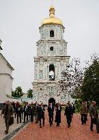 Merz Macron Starmer and Tusk in Kiev for Ukraine Ceasefire Talk