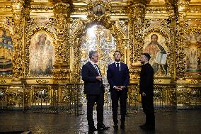 Merz Macron Starmer and Tusk in Kiev for Ukraine Ceasefire Talk