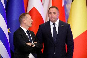 Merz Macron Starmer and Tusk in Kiev for Ukraine Ceasefire Talk