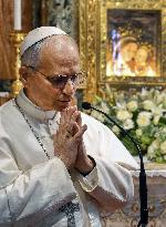 Pope Leo XIV Visits A Shrine Outside Rome - Italy