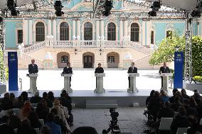 Joint news conference of Ukrainian President and Coalition of Willing leaders in Kyiv