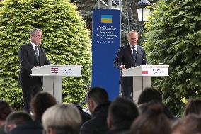 Joint news conference of Ukrainian President and Coalition of Willing leaders in Kyiv