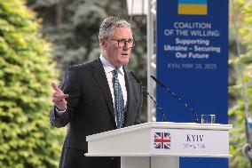 Joint news conference of Ukrainian President and Coalition of Willing leaders in Kyiv