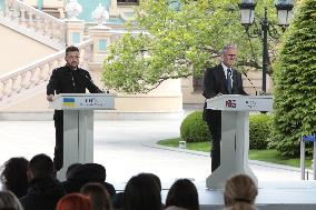 Joint news conference of Ukrainian President and Coalition of Willing leaders in Kyiv