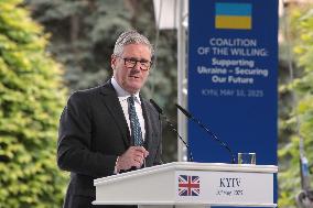 Joint news conference of Ukrainian President and Coalition of Willing leaders in Kyiv