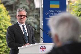 Joint news conference of Ukrainian President and Coalition of Willing leaders in Kyiv