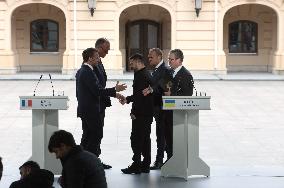 Joint news conference of Ukrainian President and Coalition of Willing leaders in Kyiv