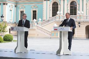 Joint news conference of Ukrainian President and Coalition of Willing leaders in Kyiv