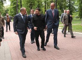 Joint news conference of Ukrainian President and Coalition of Willing leaders in Kyiv