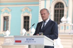 Joint news conference of Ukrainian President and Coalition of Willing leaders in Kyiv