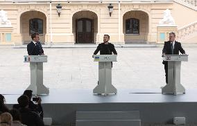 Joint news conference of Ukrainian President and Coalition of Willing leaders in Kyiv