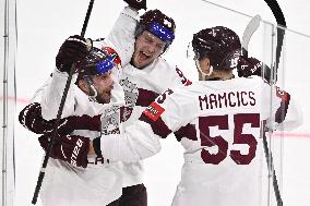 ICE HOCKEY WC FRANCE-LATVIA