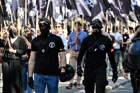 Neo-fascist March in Paris - France