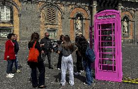 Ed Sheeran s Song Booth in Piazza Del Plebiscito - Naples