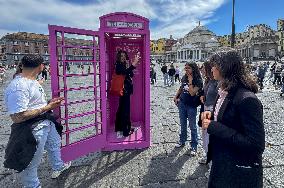 Ed Sheeran s Song Booth in Piazza Del Plebiscito - Naples