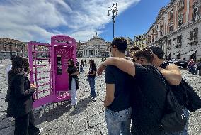 Ed Sheeran s Song Booth in Piazza Del Plebiscito - Naples