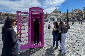 Ed Sheeran s Song Booth in Piazza Del Plebiscito - Naples