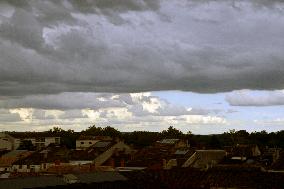 Langon Flooded by Storms and Hail - France
