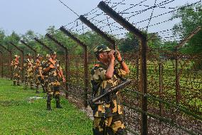 India Bangladesh Border Patrols Intensify - India